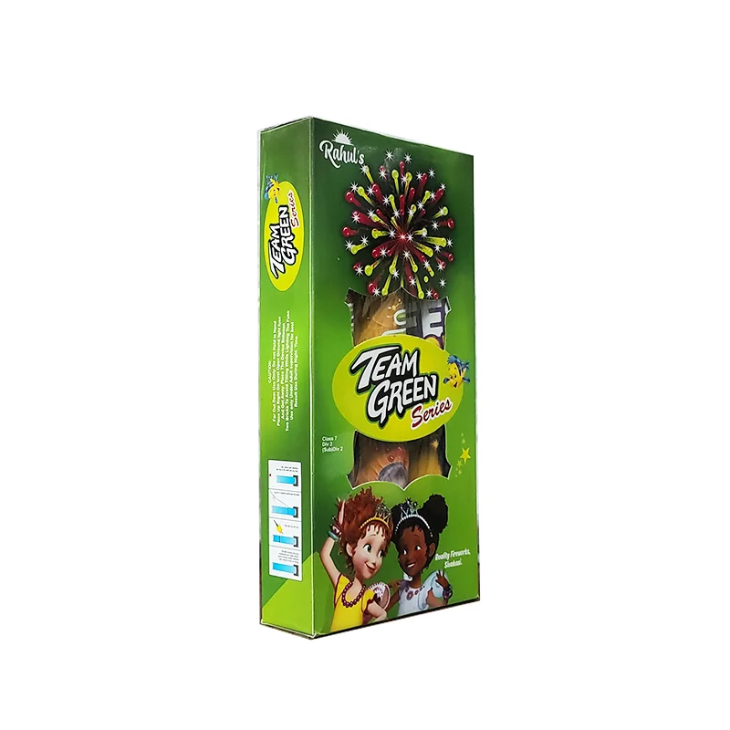 Team Green Series 2.5" Fancy Skyshot Combo Box (3 Pieces)