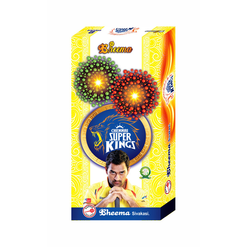 சென்னை சூப்பர் கிங்ஸ் 4 இன்ச் ஸ்கைஷாட் (2 பிசிக்கள்)