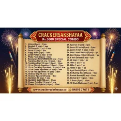 ₹3600 Fireworks Combo Pack | Best Family Cracker Budget Box Online