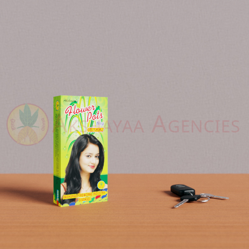 Flower Pots Big Green Crackers| Akshayaa Agencies Sivakasi